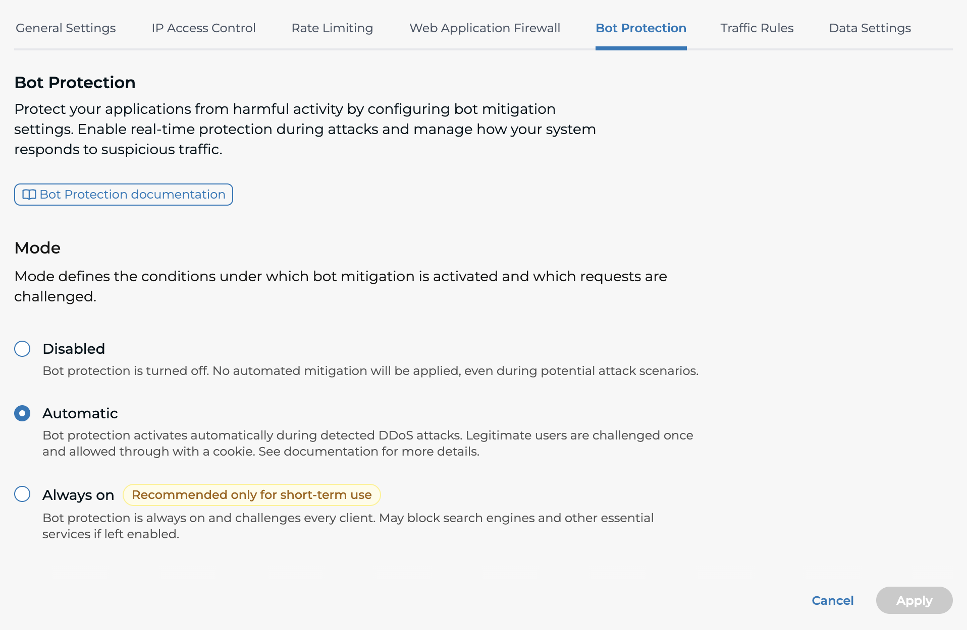 Bot Protection