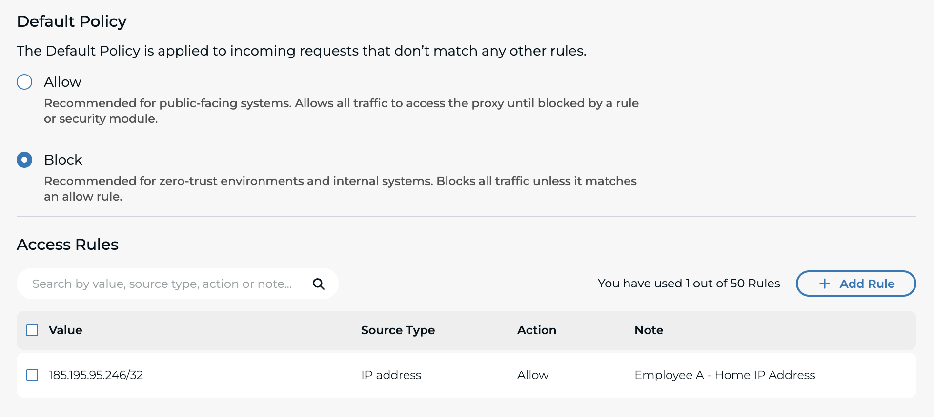 IP Access Control screenshot