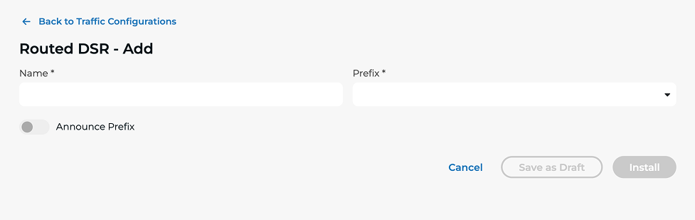 Configure Routed DSR