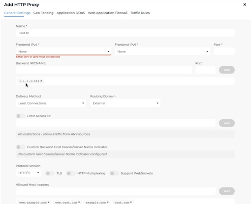 Traffic Rules - Match on Host + Path screenshot