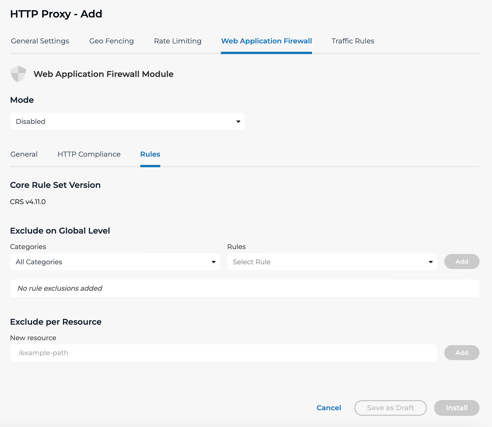 Web Application Firewall